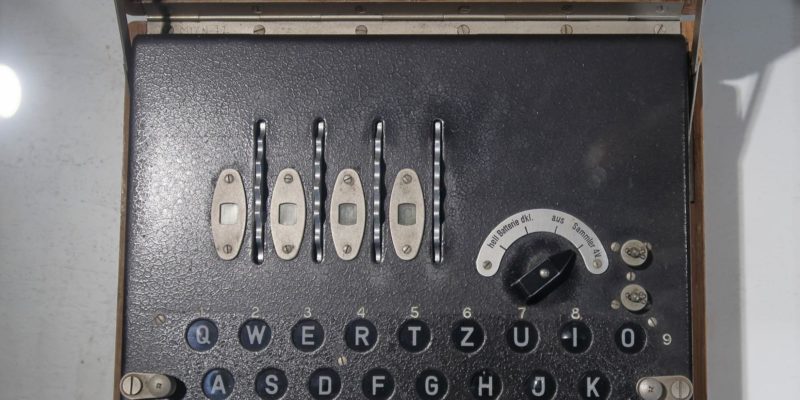 Máquina de cifrado Enigma, Museo Histórico Militar de Canarias.