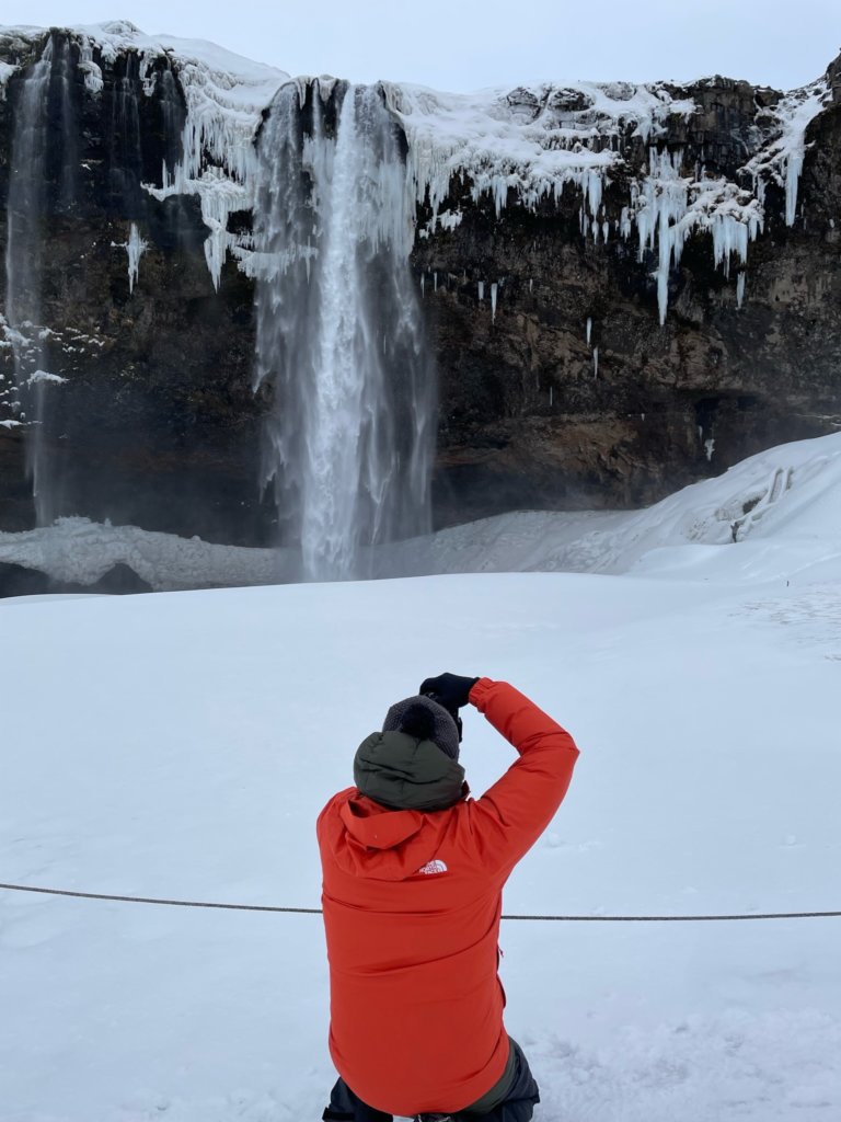 Fotografía en la cascada de Seljalandsfoss